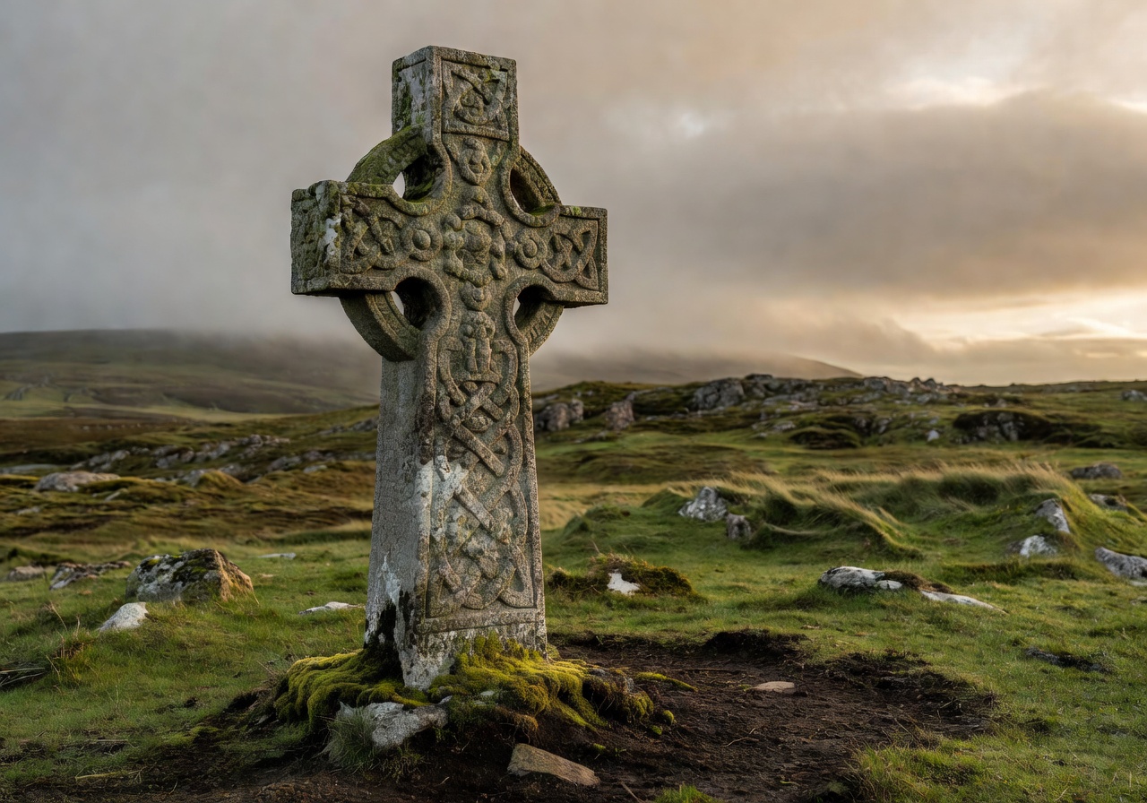 Ancient Celtic Cross monument